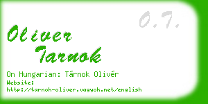 oliver tarnok business card